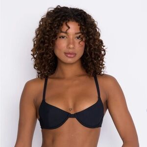 Skatie Black Underwire Bikini Top